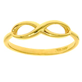 14K Gold Polished Infinity Ring