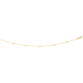 14K Gold .15ct Diamonds by the Yard Bracelet