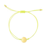 14K Yellow Cord Circle Adjustable Bracelet