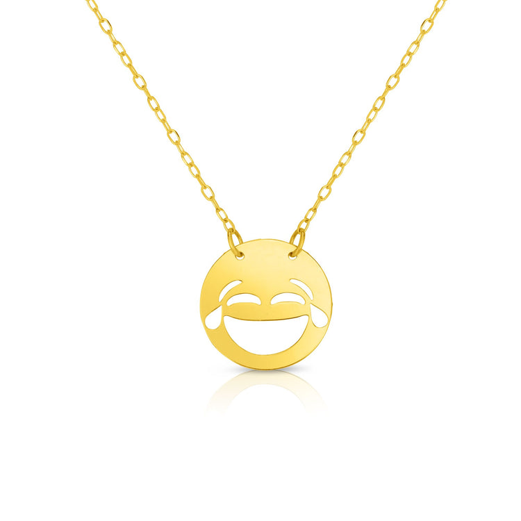 14K Gold LOL Roymoji Necklace