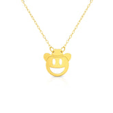 14K Gold Cowboy Roymoji Necklace