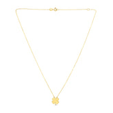 14K Gold Clover Necklace