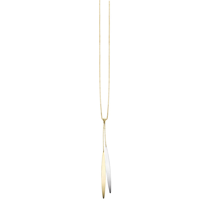 14K Gold Polished SOHO Lariat Necklace