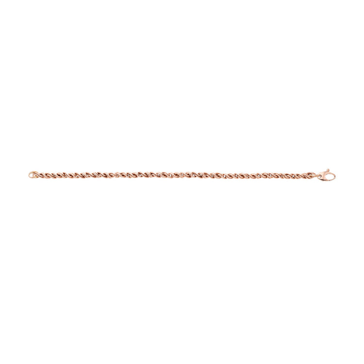 14K Gold Modern Braid Link