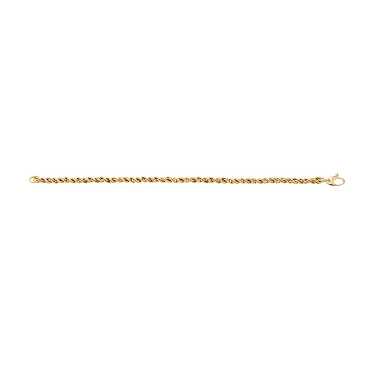 14K Gold Modern Braid Link
