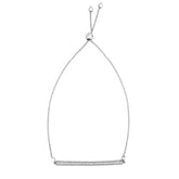 14K Gold Diamond Bar Friendship Bracelet