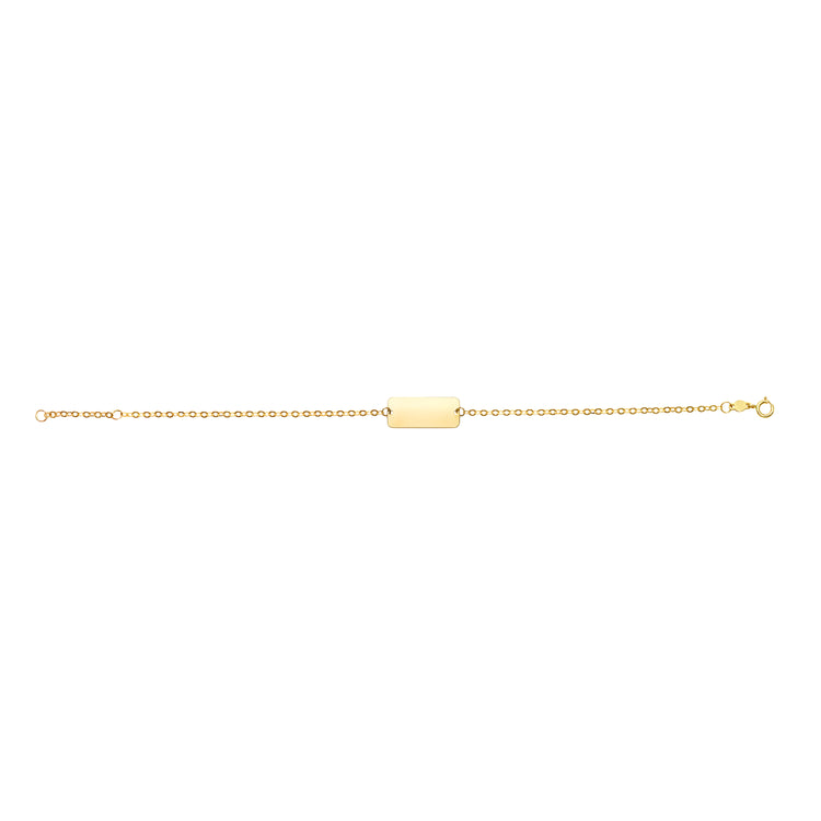 14K Gold ID Bracelet