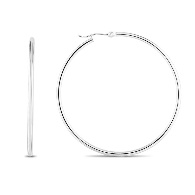 14K Gold 2mm Hoop Earring