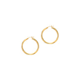 14K Gold 3mm Hoop Earring
