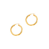 14K Gold 4mm Hoop Earring