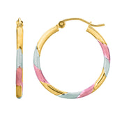 14K Gold Polished Hoop Earring