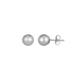 14K Gold Polished 7mm Post Earring