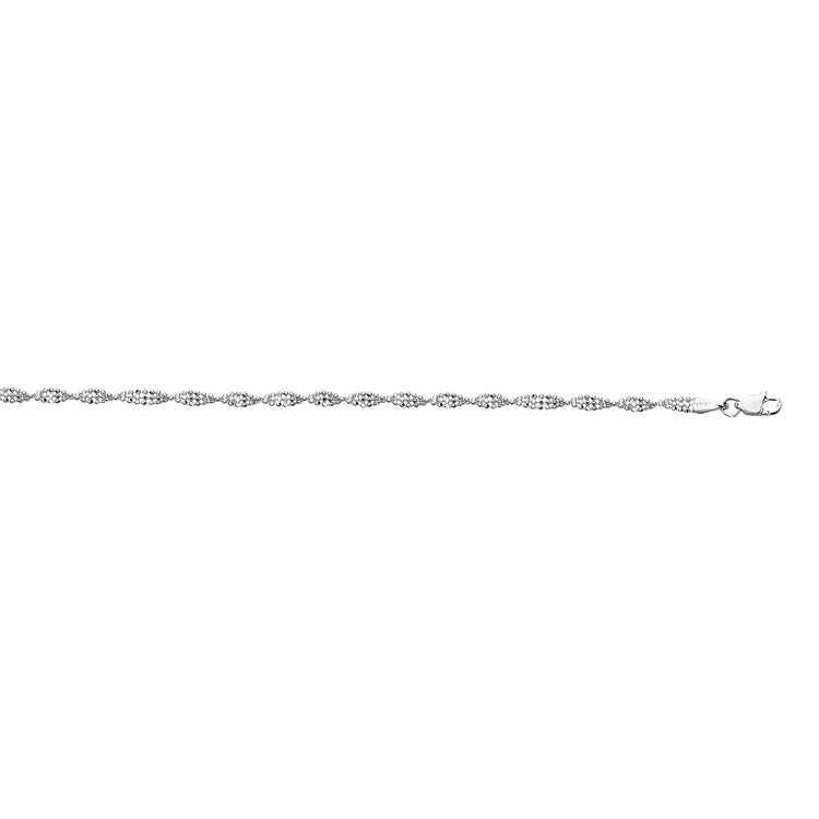 14K Gold Twisted Bead Bracelet