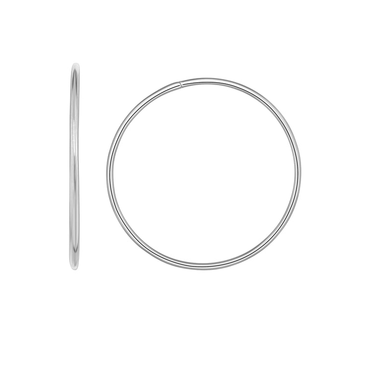 14K Gold Endless Hoop Earring