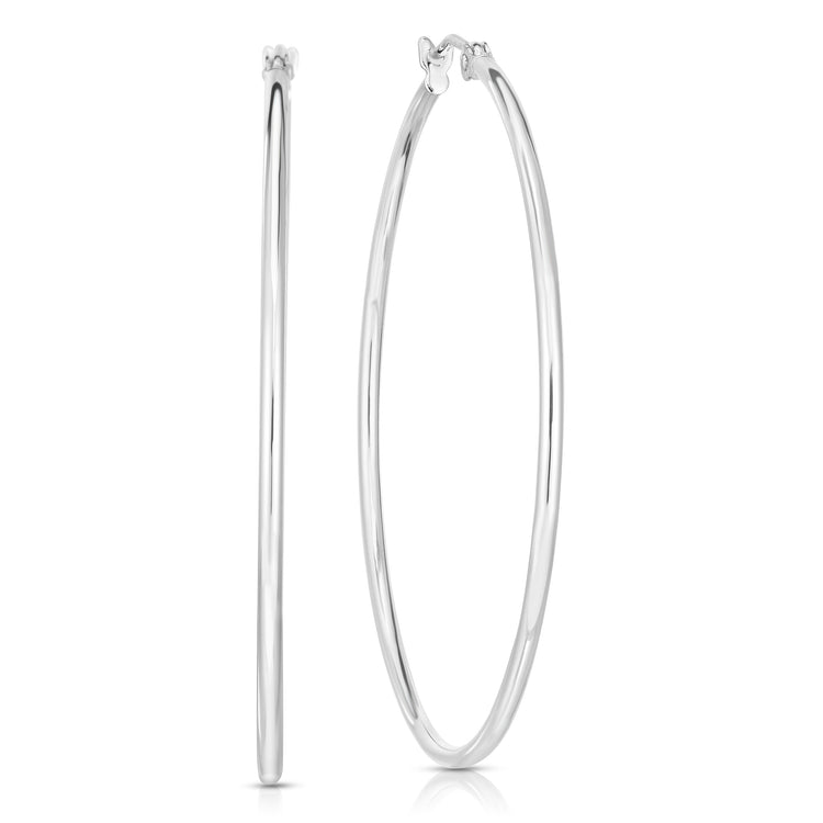 14K Gold 1.5mm Hoop Earring
