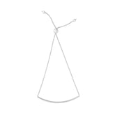 14K Gold Curved Bar Friendship Bracelet