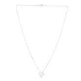 14K Gold Diamond Outline Necklace