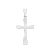 14K Gold Diamond Cut Cross