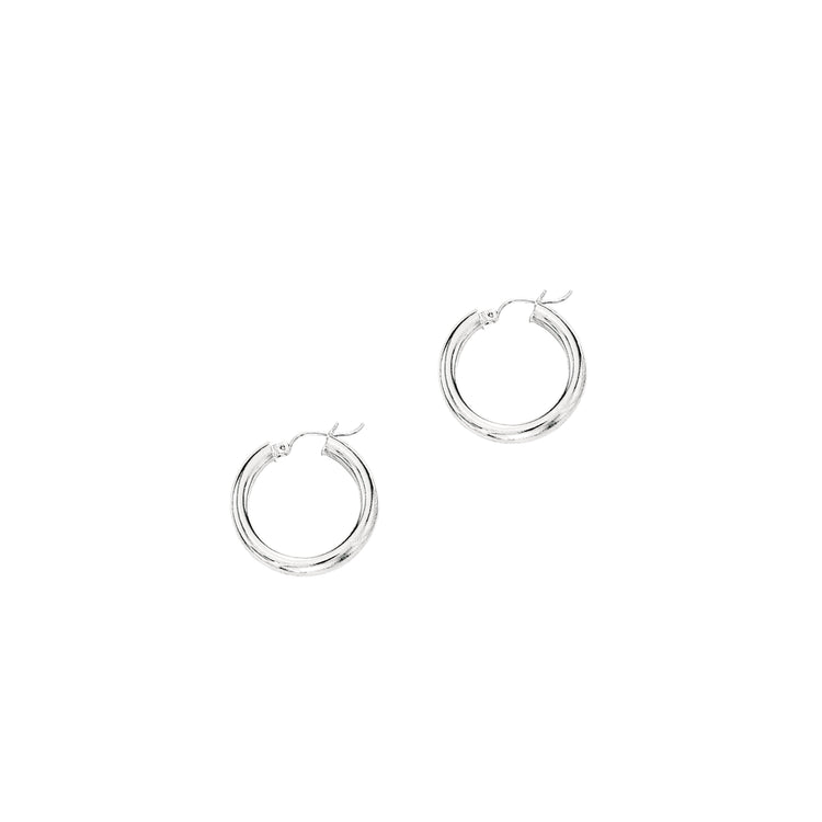 14K Gold 4mm Hoop Earring