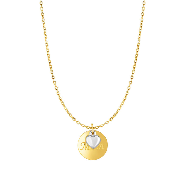 10K Gold "Mom" Necklace