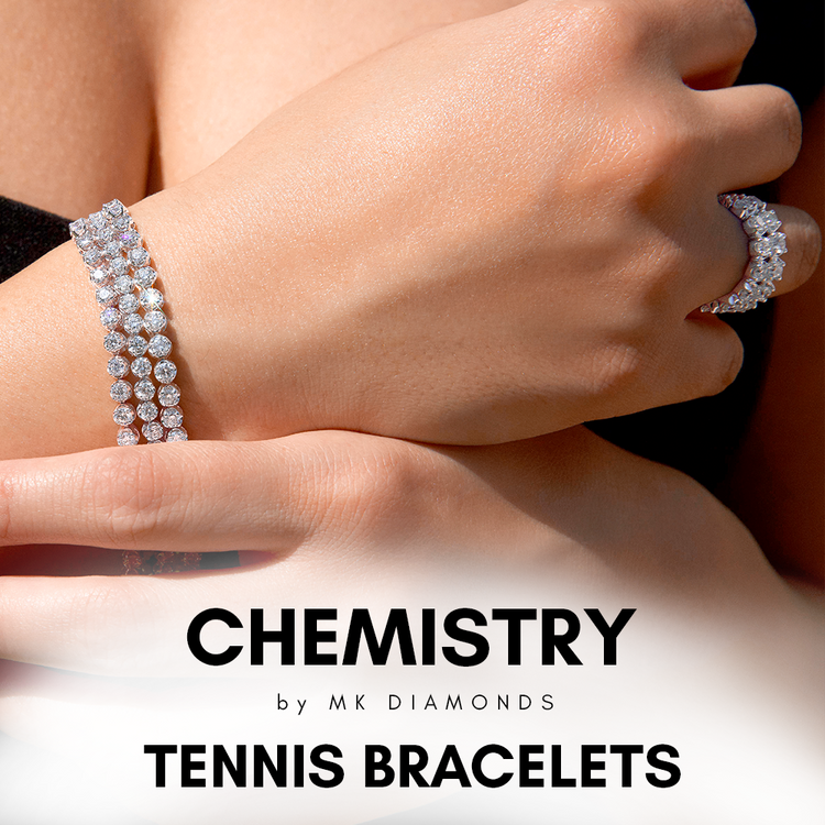 Chemistry Lab Grown Tennis Bracelets