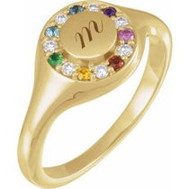 Halo-Style Signet Ring