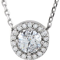 Halo-Style Necklace or Pendant 