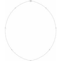 Bezel-Set Station Necklace
