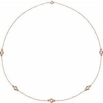 Bezel-Set Station Necklace