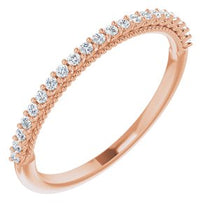 Accented Engagement Ring or Band