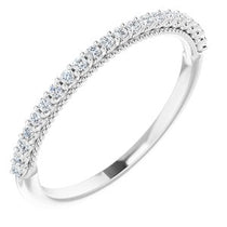 Accented Engagement Ring or Band
