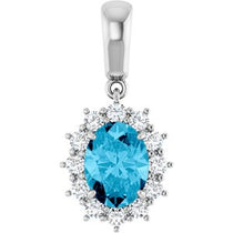 Halo-Style Necklace or Pendant  