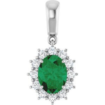Halo-Style Necklace or Pendant  