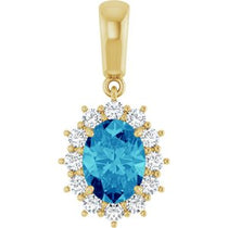 Halo-Style Necklace or Pendant  