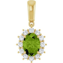 Halo-Style Necklace or Pendant  