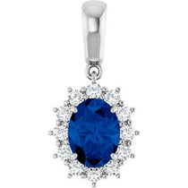 Halo-Style Necklace or Pendant  
