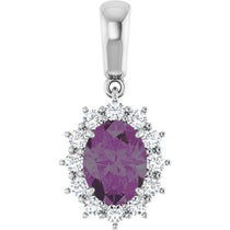 Halo-Style Necklace or Pendant  