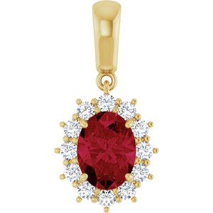 Halo-Style Necklace or Pendant  