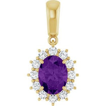 Halo-Style Necklace or Pendant  