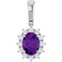 Halo-Style Necklace or Pendant  