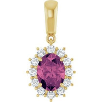 Halo-Style Necklace or Pendant  