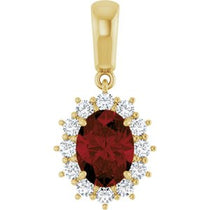 Halo-Style Necklace or Pendant  