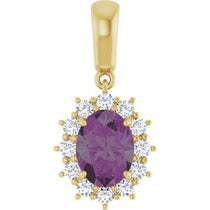Halo-Style Necklace or Pendant  