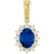 Halo-Style Necklace or Pendant  