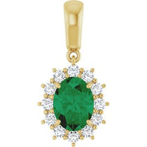 Halo-Style Necklace or Pendant  