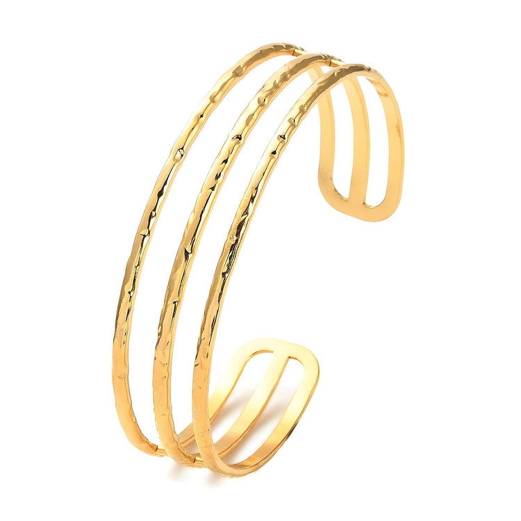 18K gold plated Stainless steel bracelet, Intensity