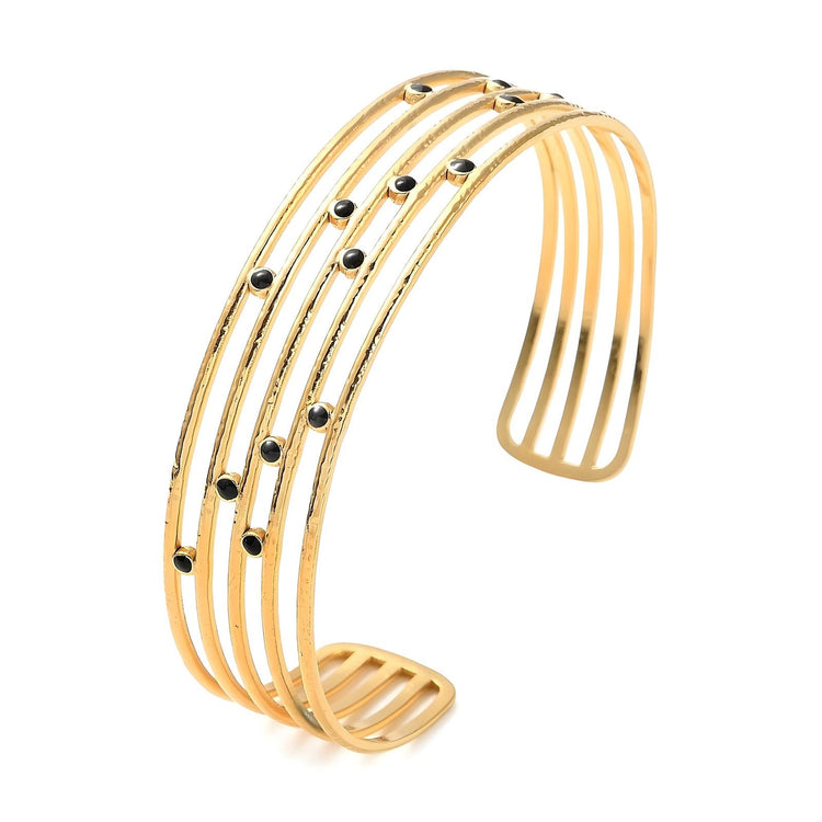 18K gold plated Stainless steel bracelet, Intensity