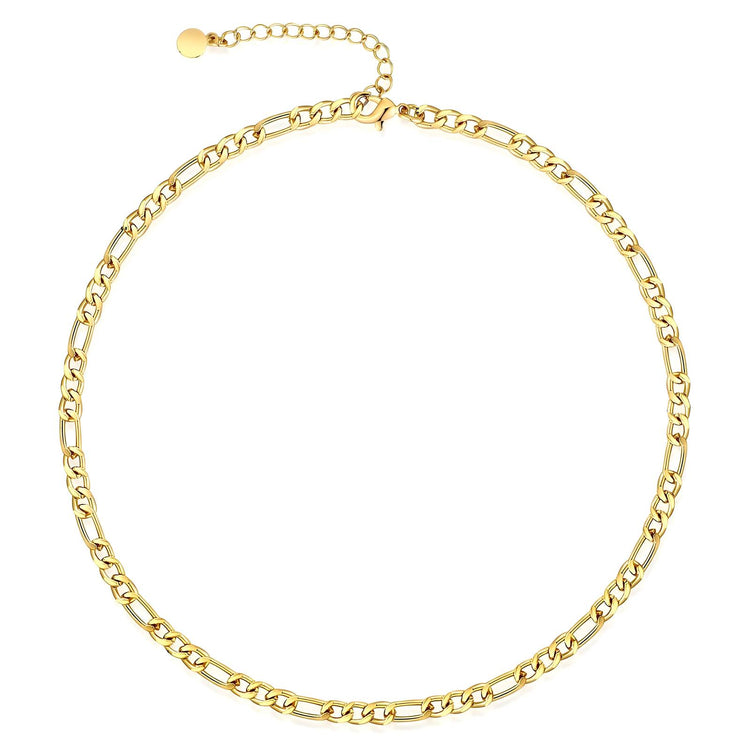 18K gold plated Stainless steel necklace, Intensity