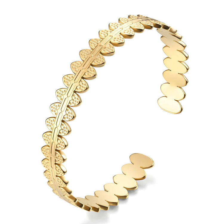 18K gold plated Stainless steel bracelet, Intensity