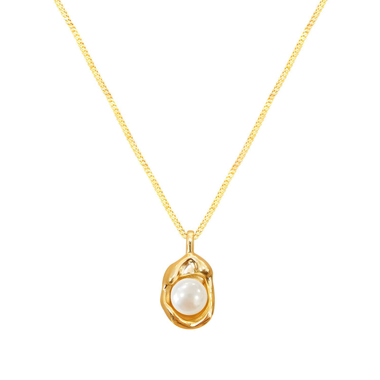 18K gold plated Stainless steel necklace, Intensity